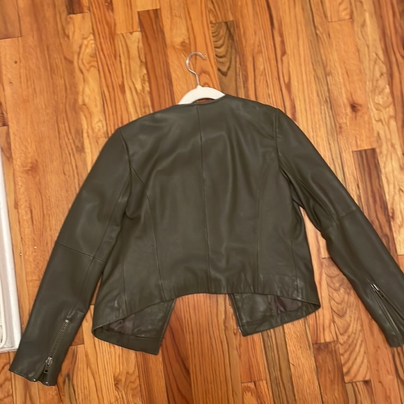 Joie Green Leather Jacket - Picture 7 of 7